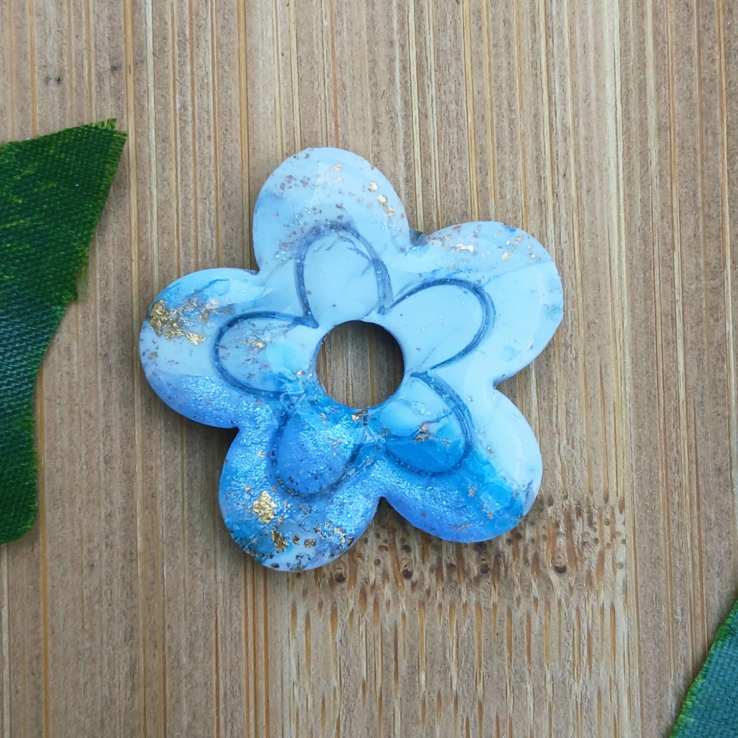 Pampilles Fleurs marquées – Bleu ciel