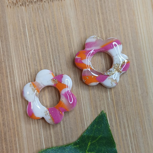 Pampilles Petites Fleurs – Rose / Orange / Blanc