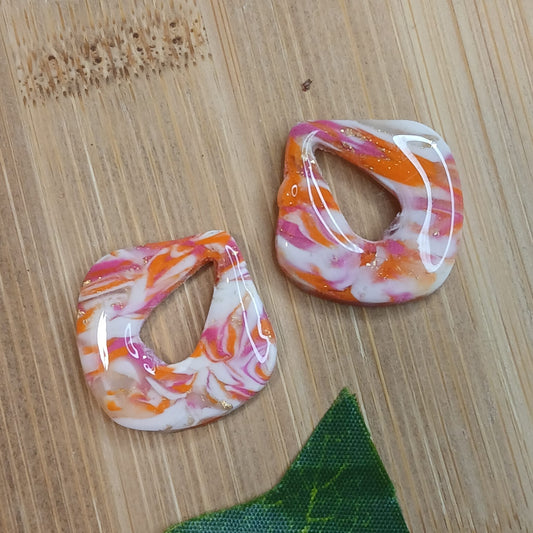 Pampilles Goutte – Rose / Orange / Blanc