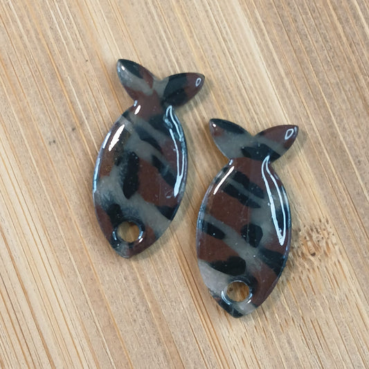 Pampilles Poisson – Translucide / Marron / Noir