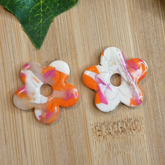 Pampilles Fleurs – Rose / Orange / Blanc