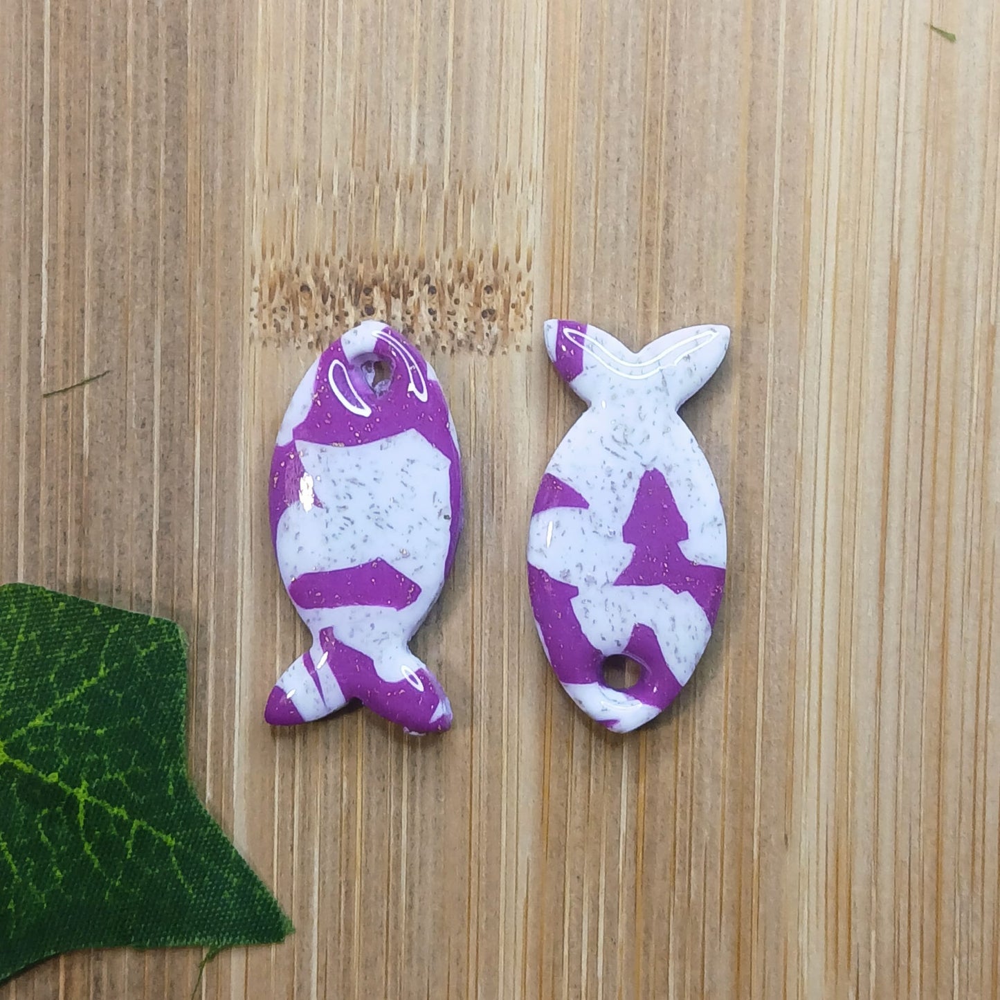 Pampilles poissons - Violette & Blanche