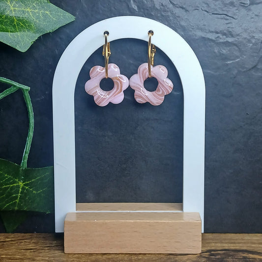 Pampilles petites fleurs  - Rose poudré