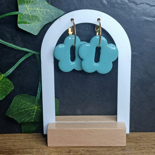 Pampilles fleurs  - Vert d'eau