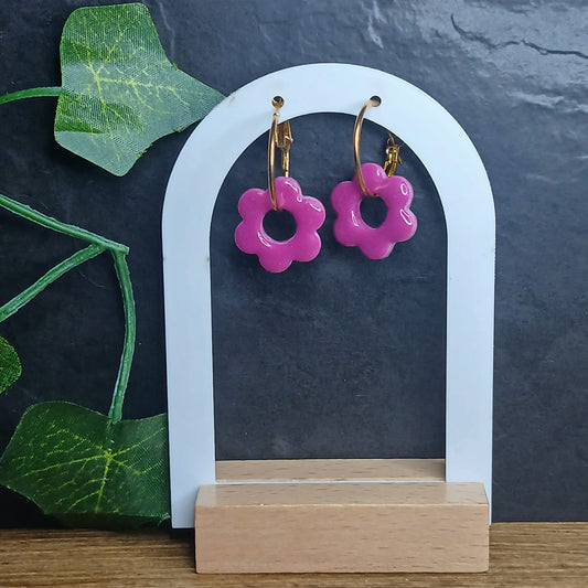 Pampilles petites fleurs  - Violette