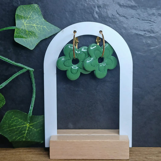 Pampilles fleurs  - Verte