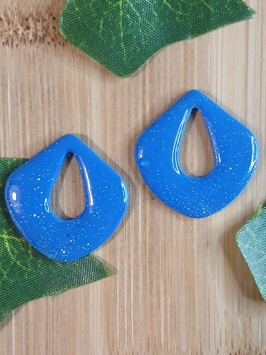 Pampilles unies à paillettes – Bleu brillant
