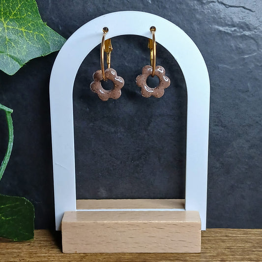 Mini-pampilles petites fleurs - Marron