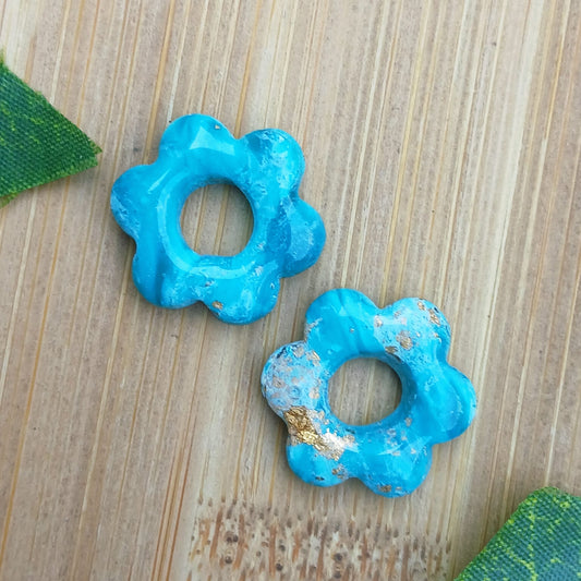 Pampilles Petites Fleurs – Bleu corail