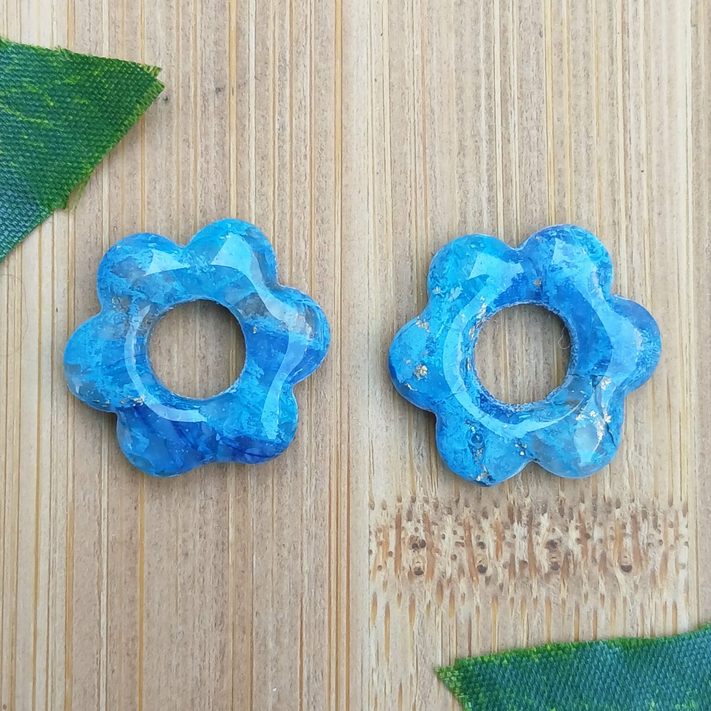 Pampilles Petites Fleurs – Bleu océan