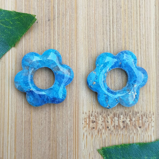 Pampilles Petites Fleurs – Bleu océan