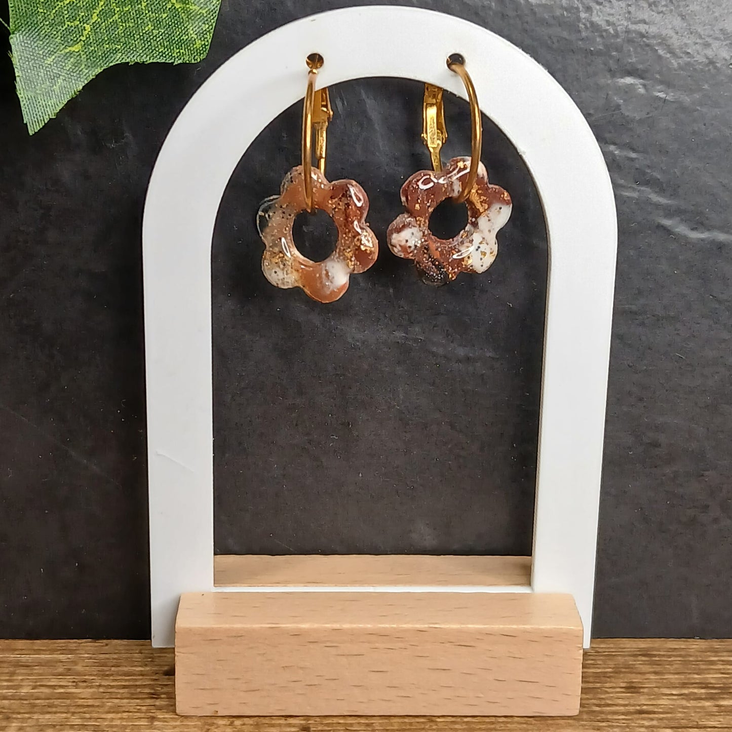 Pampilles Petites Fleurs – Beige/Marron