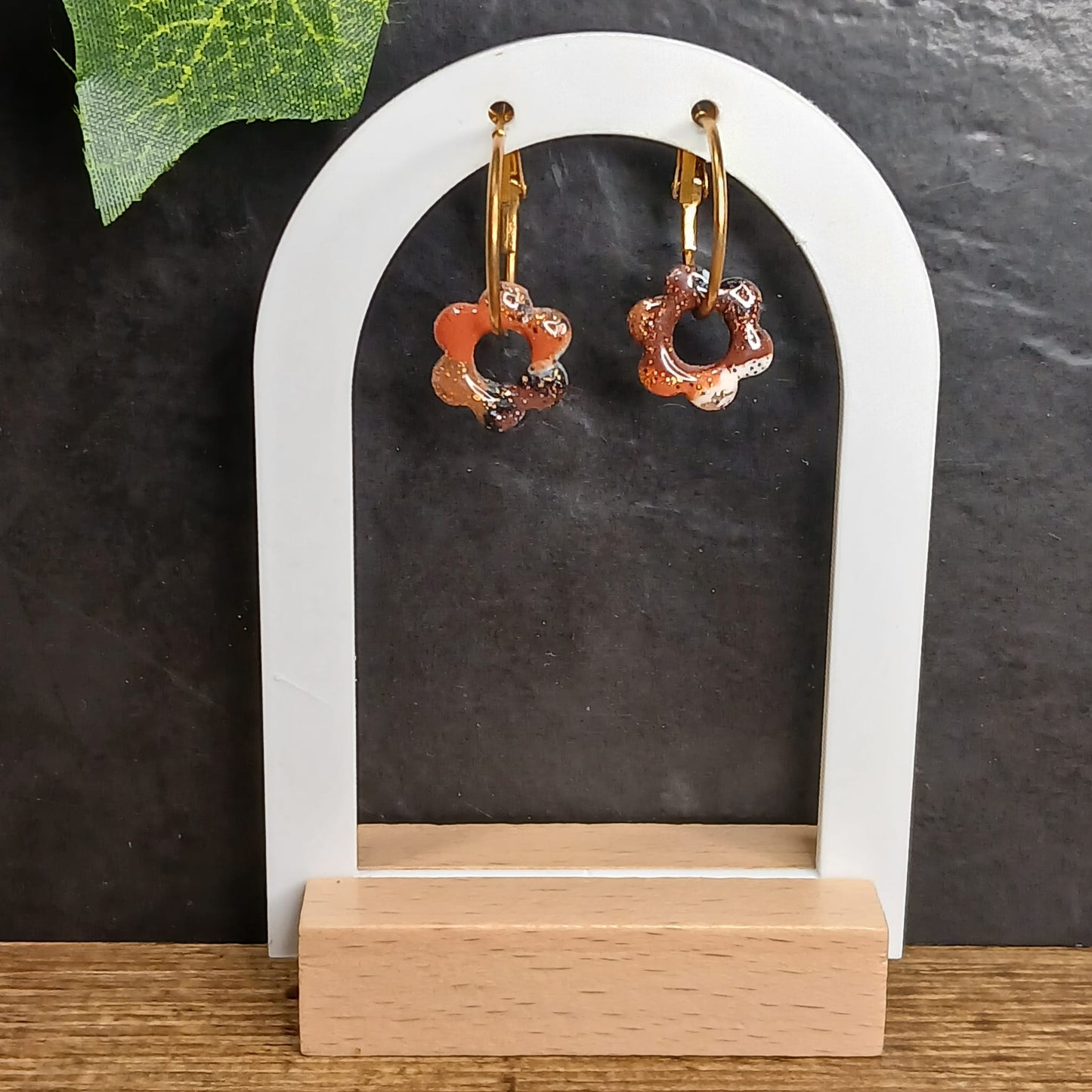 Mini-pampilles Petites Fleurs – Terracotta/Marron