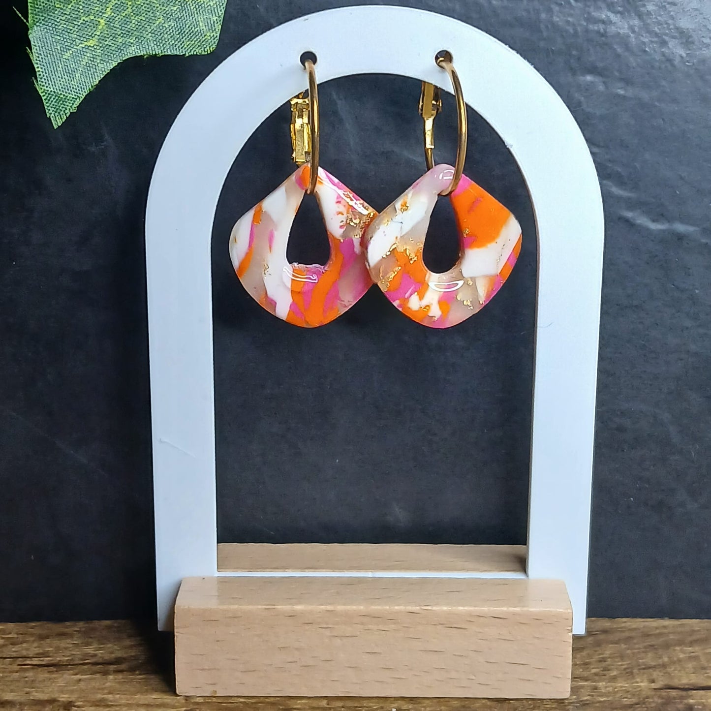 Pampilles Goutte – Rose / Orange / Blanc