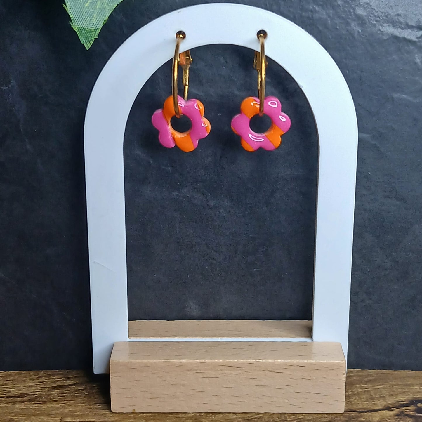 Mini-pampilles Petites Fleurs – Rose / Orange