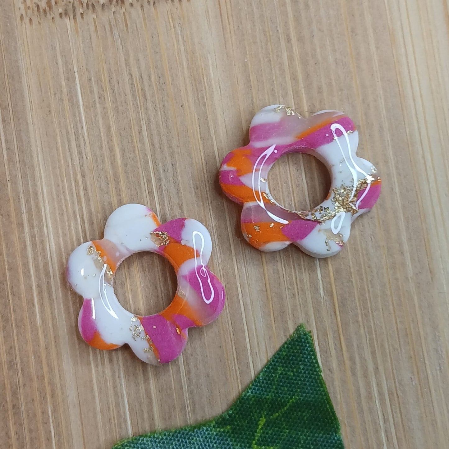 Pampilles Petites Fleurs – Rose / Orange / Blanc
