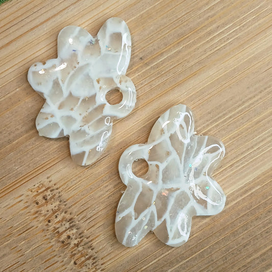 Pampilles Fleurs Organiques – Blanc translucide