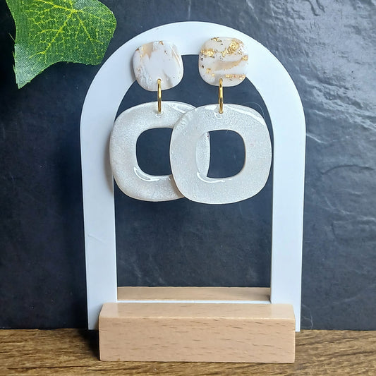 Boucles d’oreilles –  Blanc