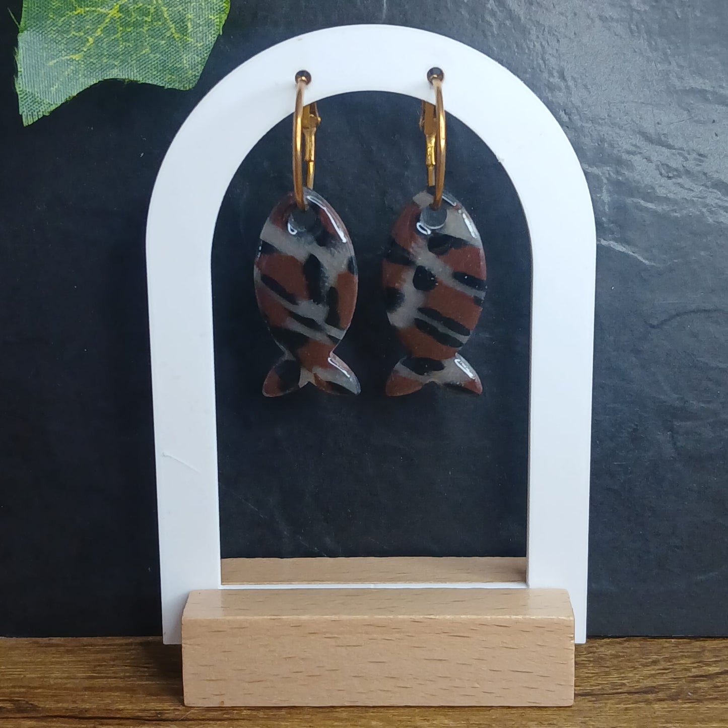 Pampilles Poisson – Translucide / Marron / Noir