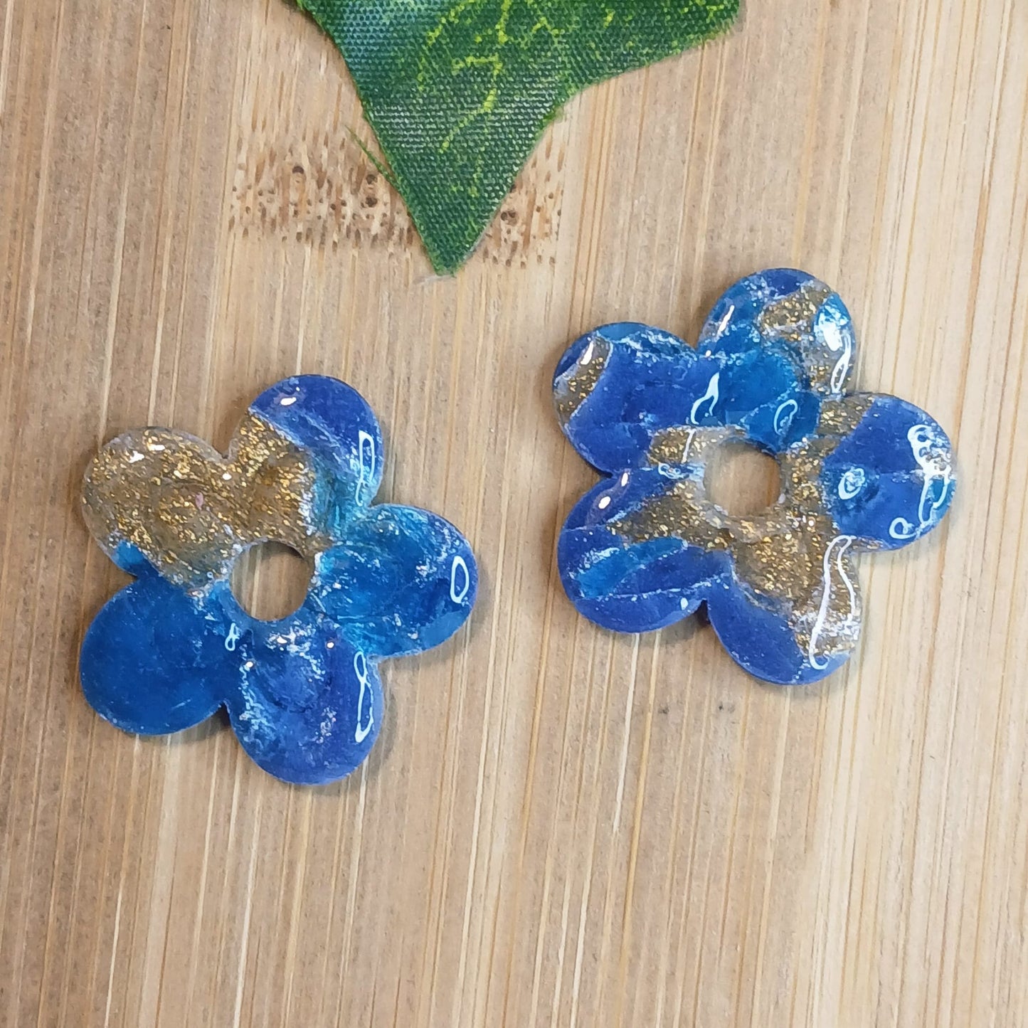 Pampilles Fleurs – Bleu doré