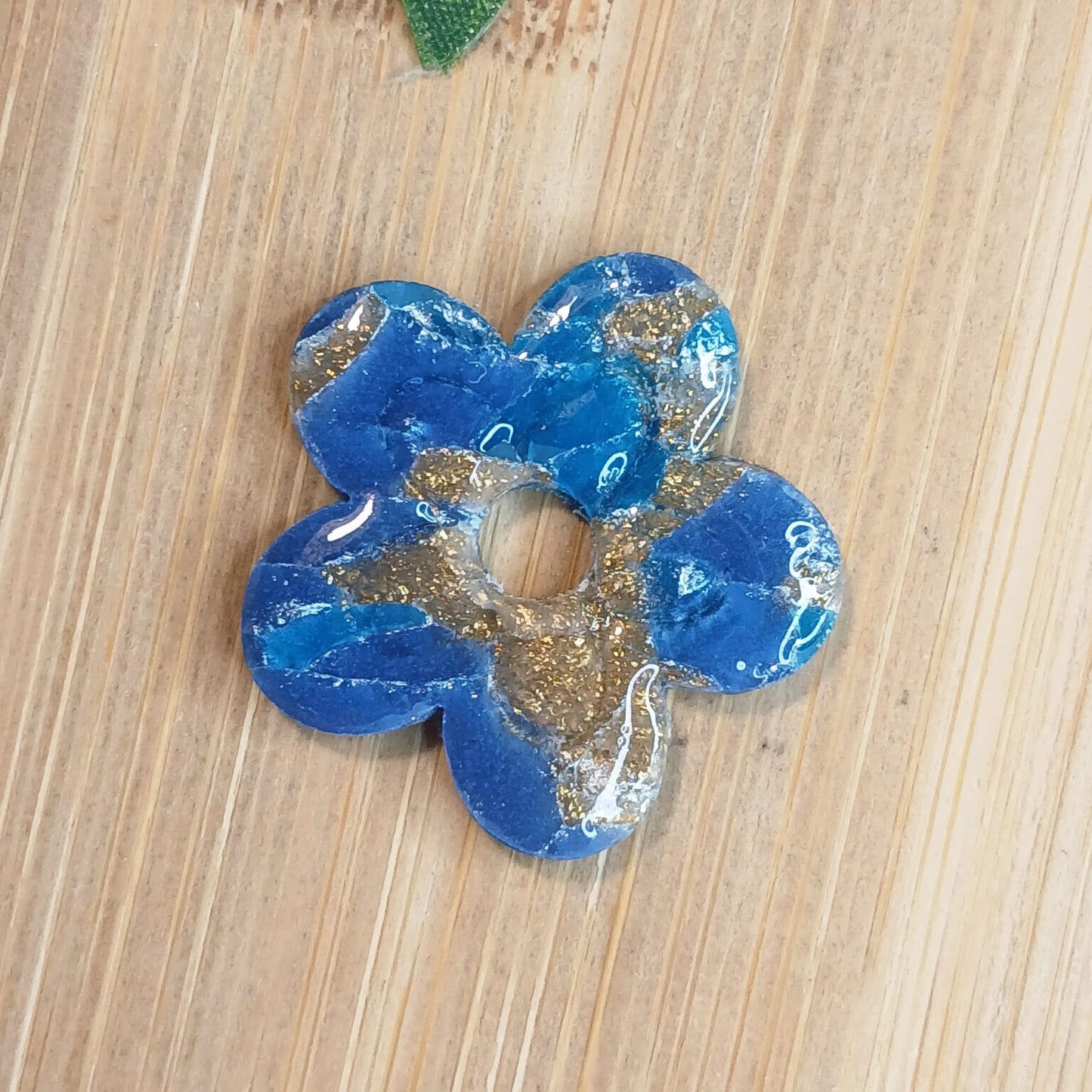 Pampilles Fleurs – Bleu doré