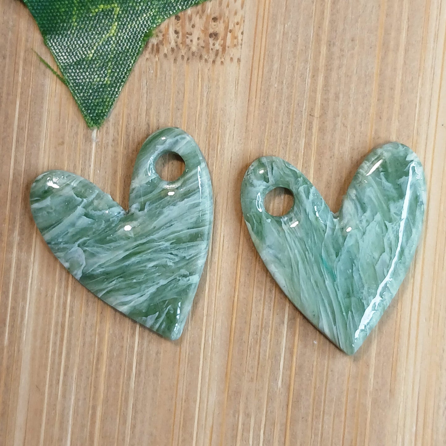 Pampilles Cœur – Vert pierre
