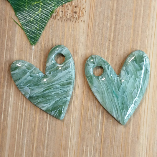 Pampilles Cœur – Vert pierre