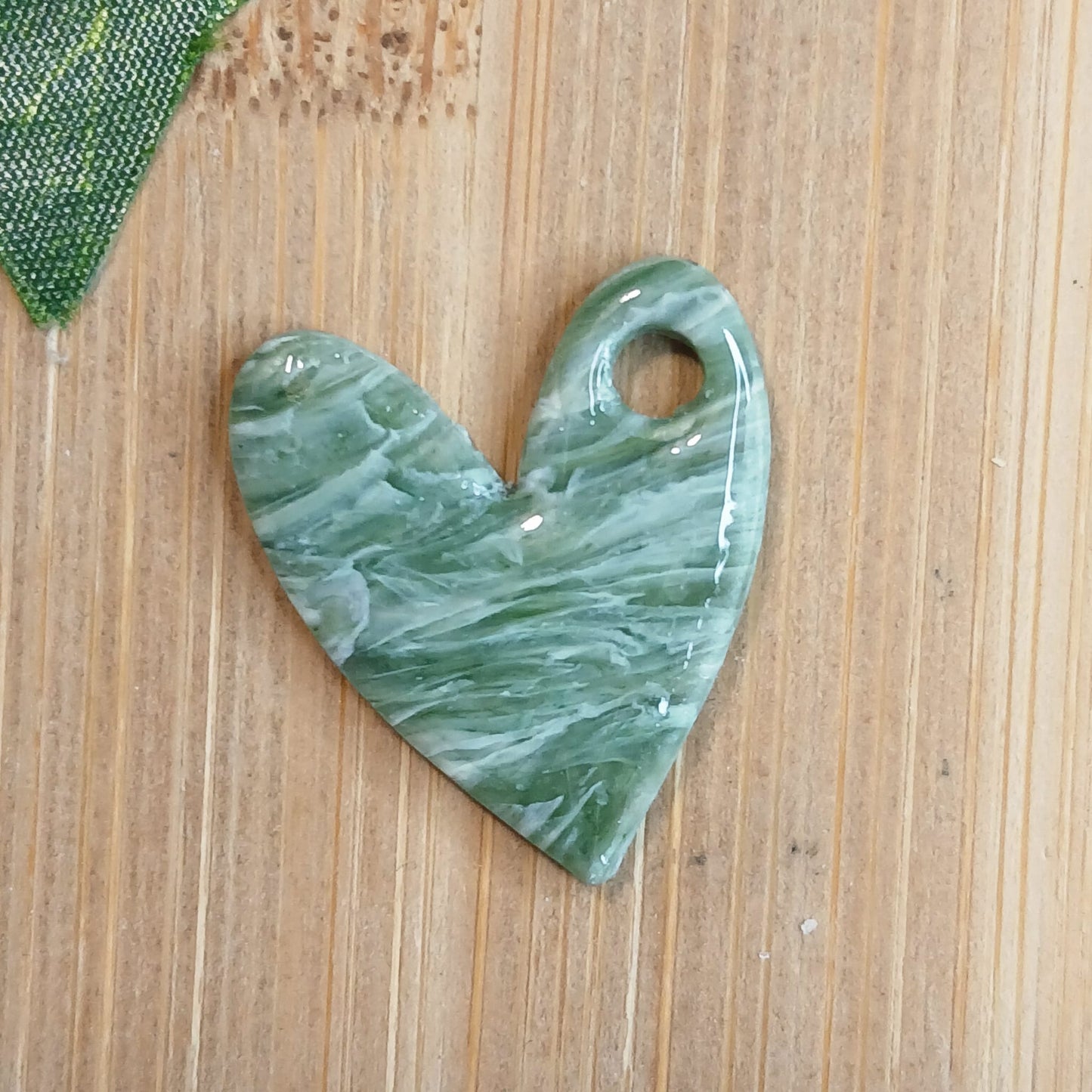 Pampilles Cœur – Vert pierre