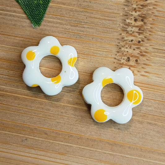 Mini-pampilles Petites Fleurs – Pois jaune