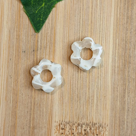 Mini-Pampilles Petites Fleurs – Blanc / Translucide