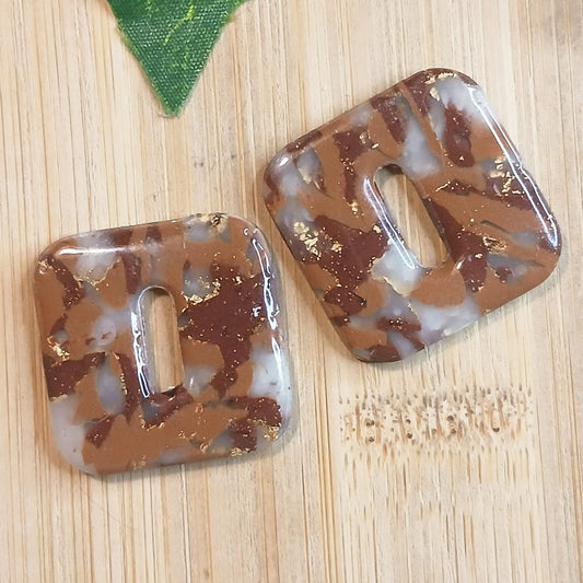 Pampilles Carré – Marron / Translucide